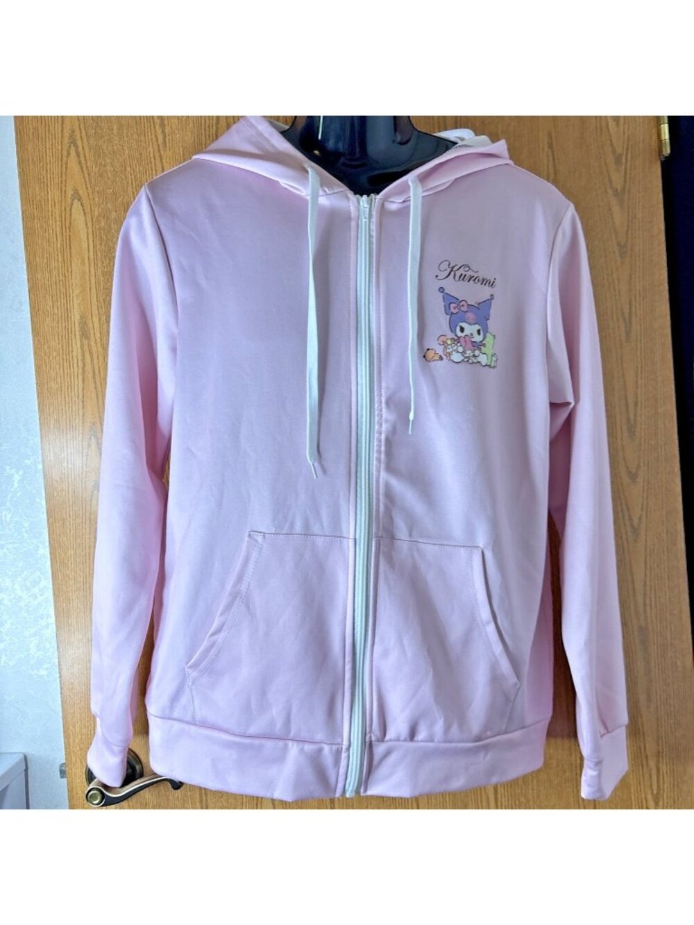 Hello Kitty Sanrio Kuromi & My Melody Pink Zip Up Jacket EUC - Size Large RARE!
